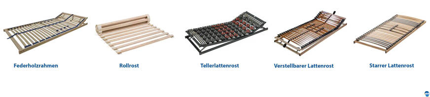Lattenrost 140x200 cm Arten